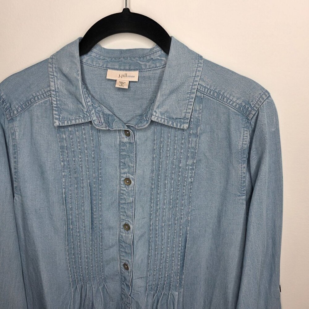 J. Jill Denim Dress Womens Small Petite - Picture 3 of 8